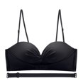 thumbnail image 1 of Womens Bras Plus Size Padded Bra Feature V-Neck Nursing Bra Style W-1487 Black 75C, 1 of 4