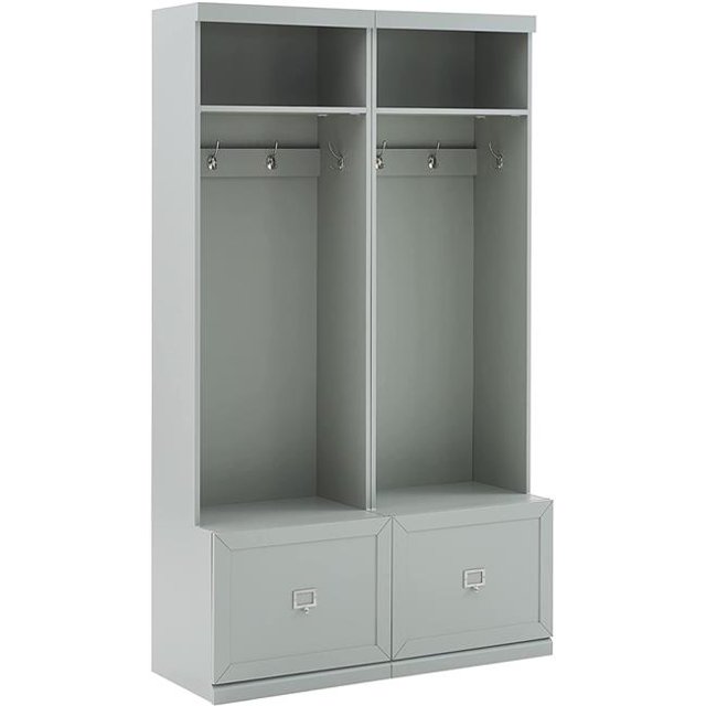 Crosley KF31007GY Ensemble d'Entrée Harper avec 2 Arbres de Hall, Gris - 2 Pcs