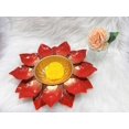 thumbnail image 1 of Small Lotus Urli Style Bowl in Red, 1 of 3