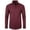 Wine, variant on hotojiny Men's Dress Shirts Long Sleeve Stretch Wrinkle Free Solid Shirt Formal Casual Button down Shirt for Wedding Business