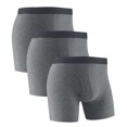 thumbnail image 1 of Plebaso Mens Cotton Underwear Long Leg Boxer Sports Briefs for Men Breathable Everyday Boxers Multipack, 1 of 5
