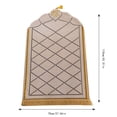 thumbnail image 3 of Mupvlun Portable Prayer Rug - Thick Embossed Flannel Prayer Mat with Sponge Base for Indoor/Outdoor Use (27.56''x43.31'') B2, 3 of 4