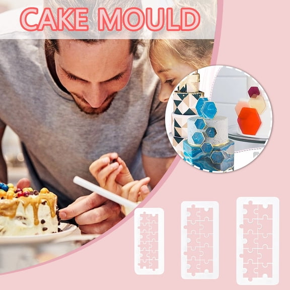 Dvkptbk Gadgets Ustensiles et de Cuisine Figurine Géométrique Coupe-Gâteau Coupe-Gâteau Multifonction Décoration de Gâteau Gadgets de Cuisine en Liquidation