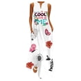 thumbnail image 1 of Robes d'Été pour Femmes 2022 Mode Femme Été Décontractée Imprimé Col en V Aguichant Sans Manches Robes Longues, 1 of 3