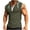 Army Green, variant on asjyhkr Mens Hooded Tank Tops Sleeveless Undershirts Button Loose Fitting Undershirts Fashion 2025 Gym T Shirts
