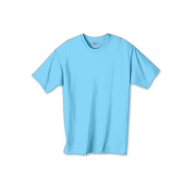 Hanes Authentic TAGLESS Kid`s Cotton T-Shirt, XL, Blue Horizon