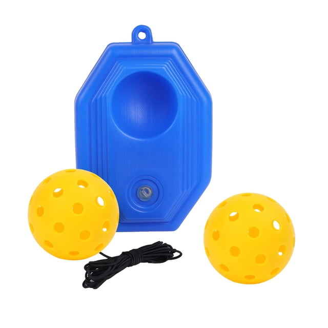 ziyahi Pickleball Trainer Improve Speed Player for Solo Training with Elastic Rope Ball Yellow Yellow 21x14x6cm