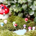 thumbnail image 2 of 10Pcs Mushroom Toadstool Fairy Garden Terrarium Figurine, 2 of 9