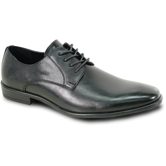 bravo! Men Dress Shoe KING-7 Classic Lace-up Oxford Leather Sock Medium and Wide Width Black Cognac