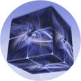thumbnail image 1 of Ahgly Company Tapis Rond Lavable en Machine Intérieur Jeans Transitionnels Bleu, 6 Pieds Rond, 1 of 7