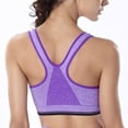 thumbnail image 3 of MesaSe Women‘s Front Zipper Closure Sports Bra High Impact Support Racerback Zip Front Close Workout Bras with Removable Pads, 3 of 9