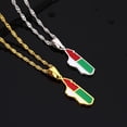 thumbnail image 3 of fastboy Premium Madagascar Map Pendant Necklace Celebrate Love For Travel Compact And Lightweight Unique Map Gold, 3 of 6