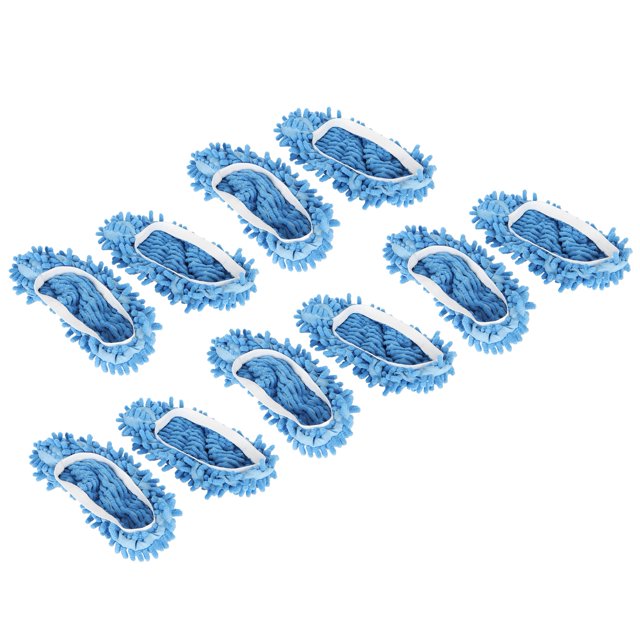 Mop Slippers, Reusable Shoes Cover Cleaning Tools Chenille 10Pcs Decontamination Power Washable For Cleaning Dust Dirt