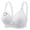 White#large bras for women, variant on FAVIPT Push Up Bras for Women Breathable Everyday Bras Adjustable Wireless Floral Print Bra Comfort Senior Underwear Purple,XXXL