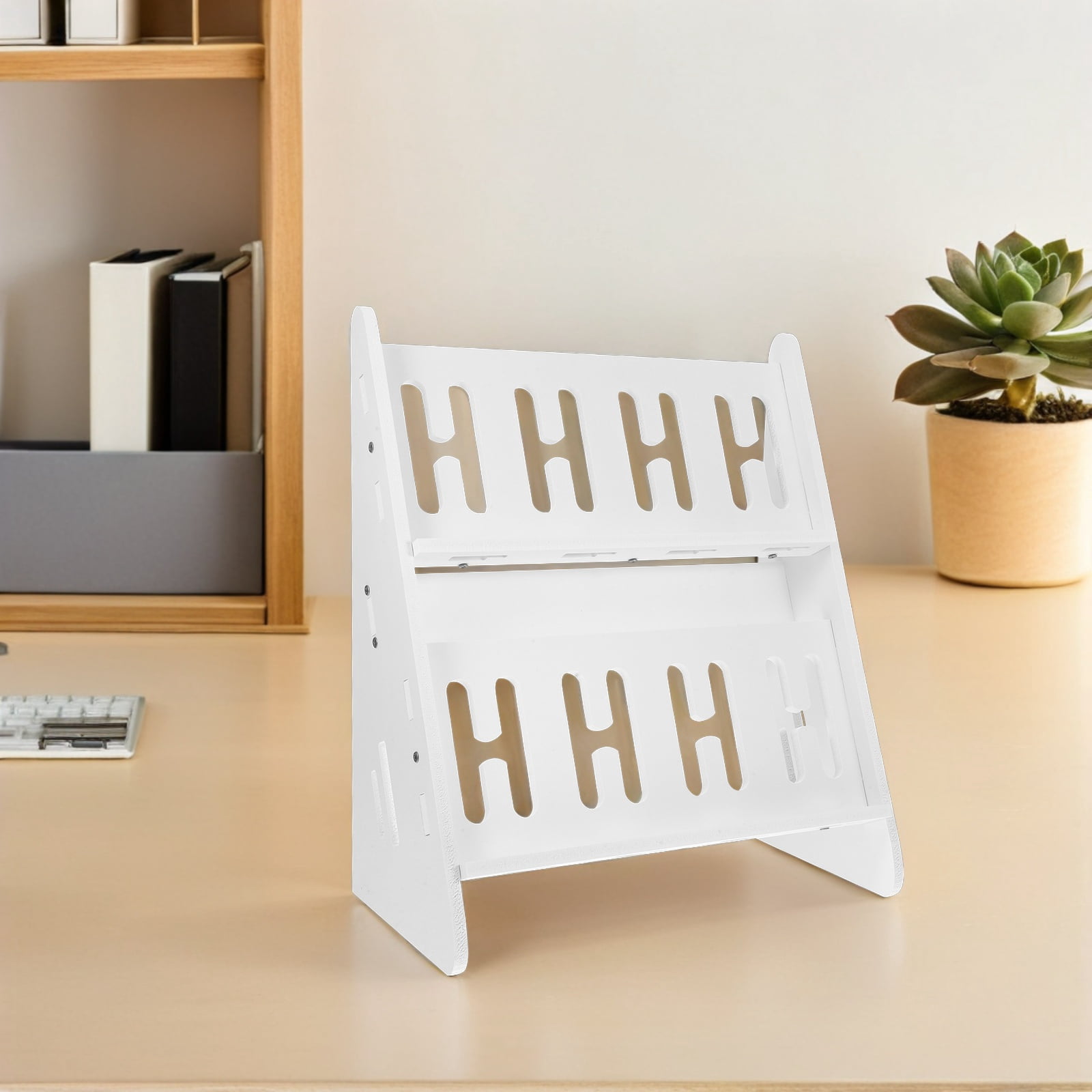 ETHZZLE Multifunctional White Mobile Phone Holder for Desk with Stable Adjustable Stand