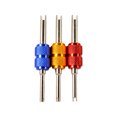 thumbnail image 1 of KAKOWELY Core Wrench 3Pcs Aluminium Alloy Color Automobile Air Conditioning Wrench Core Remove Screwdriver (Colorful)2.95"X0.59"X0.59", 1 of 4