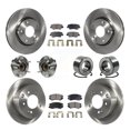 thumbnail image 1 of Transit Auto Roulements de Moyeu de Roue avant Arrière Assemblage Rotors de Frein à Disque et Kit de Plaquettes Semi-Métalliques (10 Pcs) pour Voiture 2012-2013 Kia Soul - Côté Gauche Droit (Conducteur Passager) KBB-106336, 1 of 10