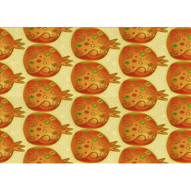 Ahgly Company Tapis d'Intérieur Rectangulaire Transitionnel Orange Rouge Orange Lavable à la Machine, 2 Pieds x 4 Pieds