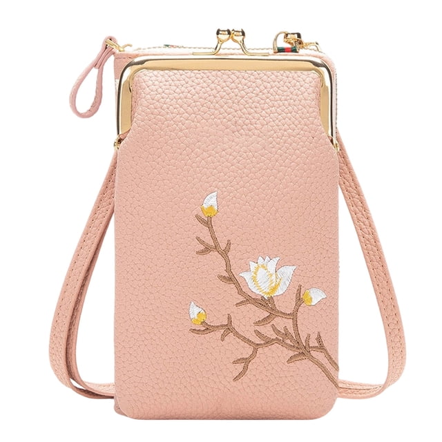 Tyidzon Women Sling -Body Wallet With Mobile Cell Phone Small Crossbody Purses For Women