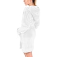 thumbnail image 4 of EQWLJWE Fleece Spa Robes for Women Plus Hooded Fleece Robe Short Plush Robes for Womens with Hood Soft Warm Spa Bathrobe Robes for Women Plush with Hood, 4 of 8