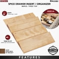 thumbnail image 3 of Rev-A-Shelf 16'' Kitchen Drawer Organizer Insert Spice Rack Three-Tier, 4SDI-18, 3 of 12