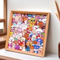 thumbnail image 3 of Wooden Jigsaw Puzzle Photo Frame Cartoon Dog Design Hand Painted With 12 Color Markers Diy Art Craft For Kids, 3 of 7