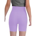 thumbnail image 2 of Doomiva Girls Athletic Swim Shorts Solid Color Shorts Sport Cheer Workout Running Light Purple 120, 2 of 5