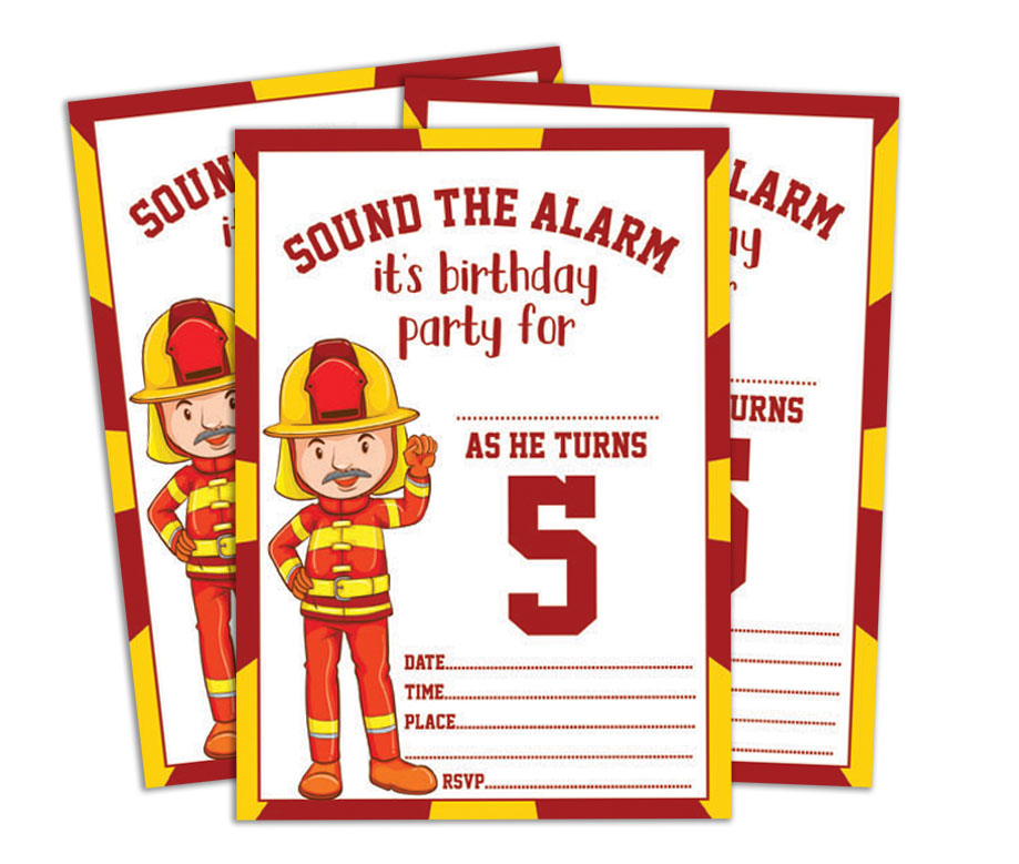 Darling Souvenir White Birthday Invitation Card 28 Pcs Fill or Write In Blank Invites Printable Party Supplies 5 x 7 Inches