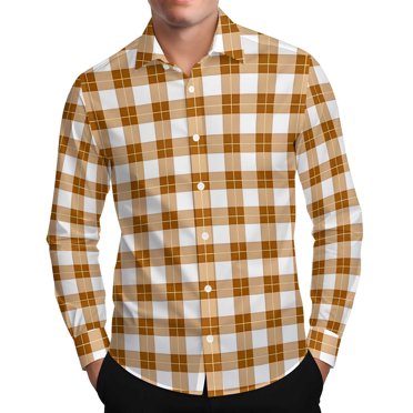 Dagugfen Chemises à Manches Longues pour Hommes Style Western avec Boutons-Pression en Perles, Décontractées, Coupe Régulière, à Carreaux