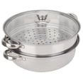 thumbnail image 1 of Steamer Pot Steel Steamer 2-Layer Steamer Pot For Home Kitchen Hotel Restaurant, 1 of 8
