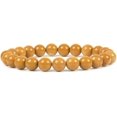 thumbnail image 1 of Bracelet Extensible Unisexe en Perles Rondes 8 mm en Jaspe Mookaite Jaune Naturel, 1 of 2