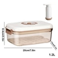 thumbnail image 2 of TIMIFIS Pumpable Organiser Vacuum Preservation Box Food Grade Pumping Sealed Box Refrigerator Draining Large Storage Jar Food Fruit Storage Box 2.7L Kitchen Essentials, 2 of 7