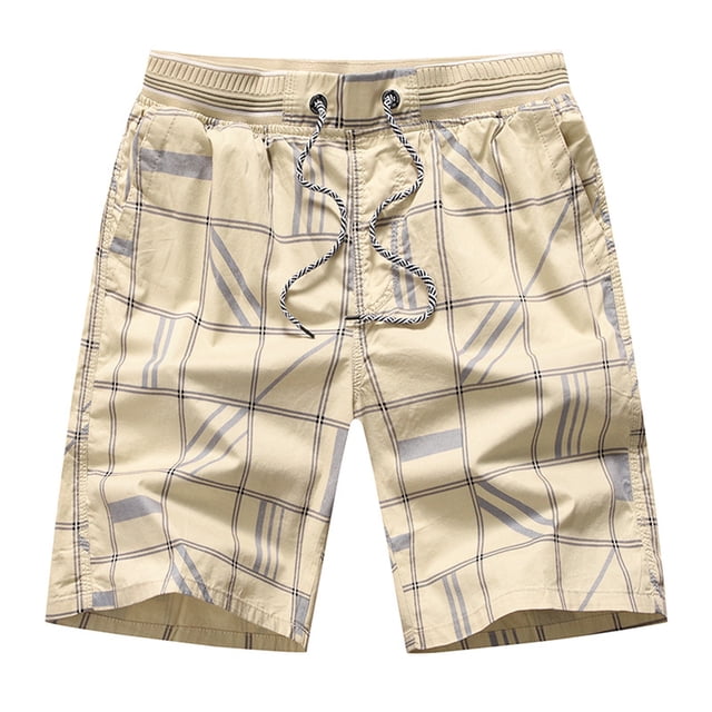 EGNMCR Mens Swim Trunks , Fashion Men's Pocket Zipper Buttons Print Leisure Time Tooling Short Pants, Fathers Day Gifts