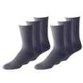 thumbnail image 1 of Daily Basic Unisex Crew Athletic Sports Cotton Socks 48 Pack (9-11, Grey), 1 of 2