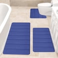 thumbnail image 4 of EQWLJWE Summer Savings!Bathroom Rugs Sets 3 Piece Memory Foam,Soft Absorbent Memory Foam Bath Mats Set,Dry Fast Bath Mat,Machine Washable Bath Rug Set for Bathroom, 4 of 9