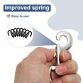 thumbnail image 4 of Uxcell 4 Pcs Flag Swivel Snap Clips, 2.7 Inch Heavy Duty Alloy Flag Pole Snaps Hooks, Silver Tone, 4 of 6