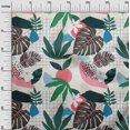 thumbnail image 3 of oneOone Rayon Teal Green Fabric Tropical Sewing Craft Projects Fabric Prints By Yard 56 Inch Wide, 3 of 5