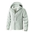 thumbnail image 1 of Birdeem Jackets for Men Mens Stitching Drawstring Hooded Slim Fashion Jacket Coat Outwear, 1 of 1