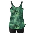 thumbnail image 4 of Weiqiqre Womens Swimsuits Plus Size Two Piece Tummy Control Bathing Suits Blouson Tankini Top with Boy Shorts, 4 of 5