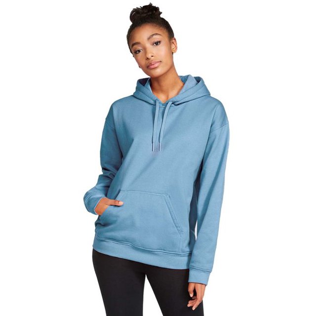 Gildan SF500 Chandail à Capuchon en Molleton Softstyle pour Adulte - Bleu Pierre - 2TG