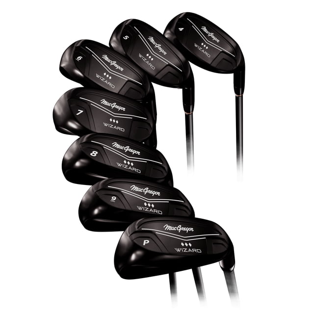 MacGregor Golf Wizard Full Hybrid Iron Set, Mens Right Hand, Graphite, Senior, 1" Longer