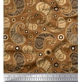 thumbnail image 1 of Soimoi polyester Crepe Fabric Floral & Paisley Print Fabric by the Yard 42 Inch Wide, 1 of 5