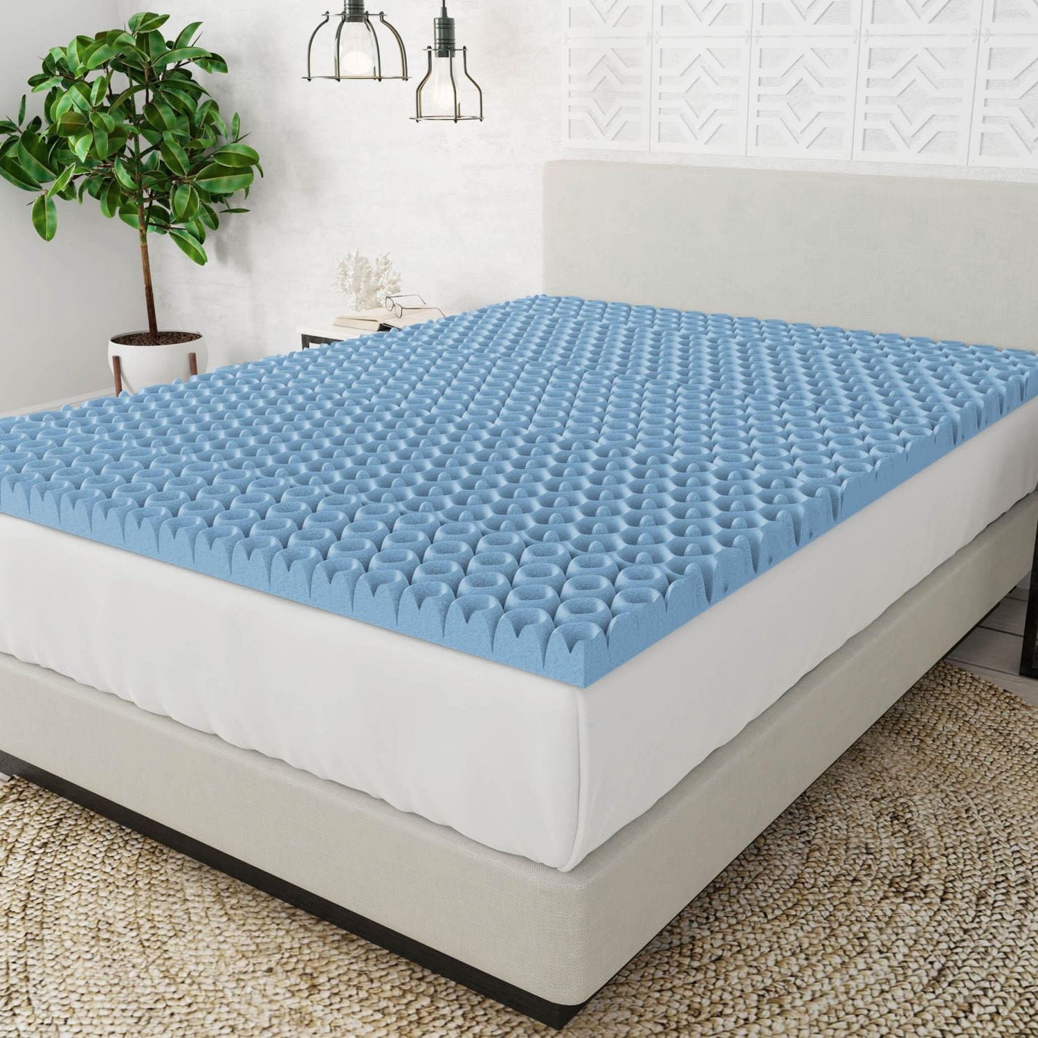 Surmatelas en mousse à mémoire zonée de mousse à mémoire AcuRelief de 5 cm Dream SerenityMD