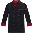 thumbnail image 3 of Men's Catering Chef Workwear Long Sleeve Cardigan Shirt Kitchen Outfit Comfortable Durable Top for Cooking, 3 of 3