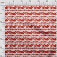 thumbnail image 3 of oneOone Viscose Chiffon Red Fabric Asian Wave Sewing Material Print Fabric By The Yard 42 Inch Wide, 3 of 4