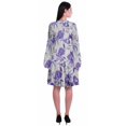 thumbnail image 4 of Moomaya Robe d'Été Fluide à Manches Longues Imprimée pour Femmes, Longueur Genou, Évasée, 4 of 6