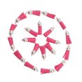 thumbnail image 1 of Ruiboury 100pack/lot Stand Out Unique Tassel DIY Tassel Accessory For Keychain Gifts Rose Red-Silver 2Set, 1 of 6