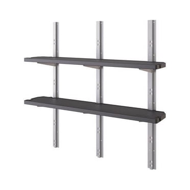 Kit d’étagères pour remise en résine Suncast – 2 étagères, capacité de 50 lb chacune, 760 po², accessoire pour remise de rangementt