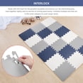 thumbnail image 4 of Baby Play Mat Assembled Size 71.46" x 31.42", 18 pcs Puzzle EVA Foam Playmat Exercise Crawling Floor Mats 1.62 Sqm Coverage Interlocking Floor Tiles, 0.39" Thin, 4 of 7