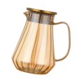 thumbnail image 3 of Iced Tea Pitcher Water Pitcher, 1.2L Ergonomic Handle, Easy Clean Juice Jug, Glass Jug, Borosilicate Glass Jug for Loose Leaf, Milk Kitchen Juice, 3 of 8